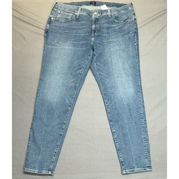 J.CREW Denim - J. Crew 8" Mid Rise Skinny Womens Jeans 35 Signature Waist Stretch  NWT